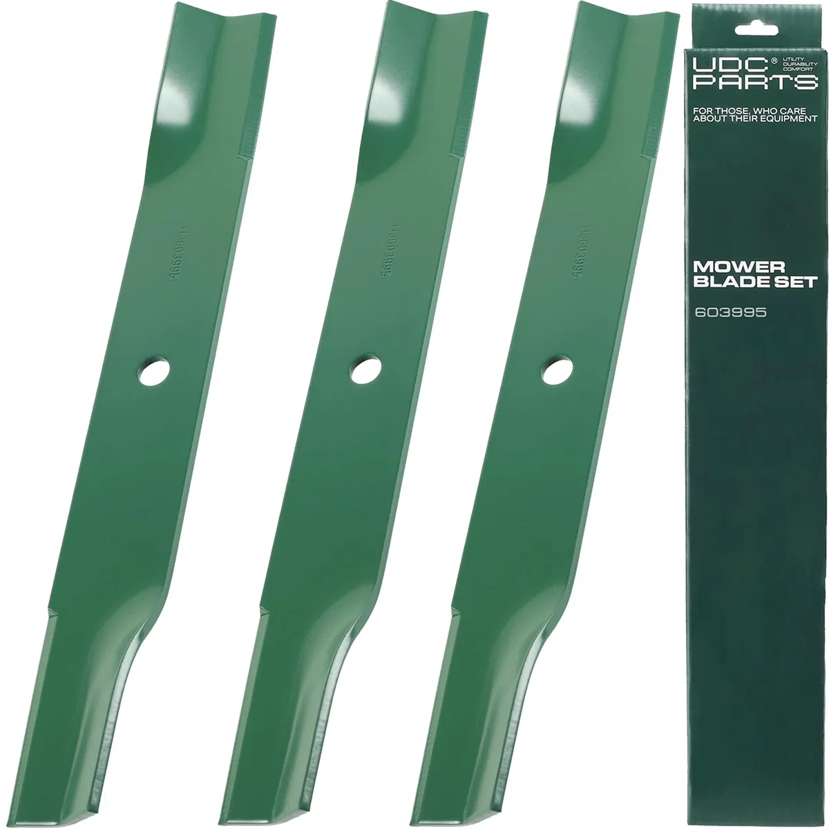 603995 Mower Blades Replacement for Hustler Raptor 52 Inch 795526 783753 30227-52X Mini Z FasTrak SD X-ONE Super S Sport Hustler Z 931899 935817 931949 927236 / High Lift Mulching 3 Pack