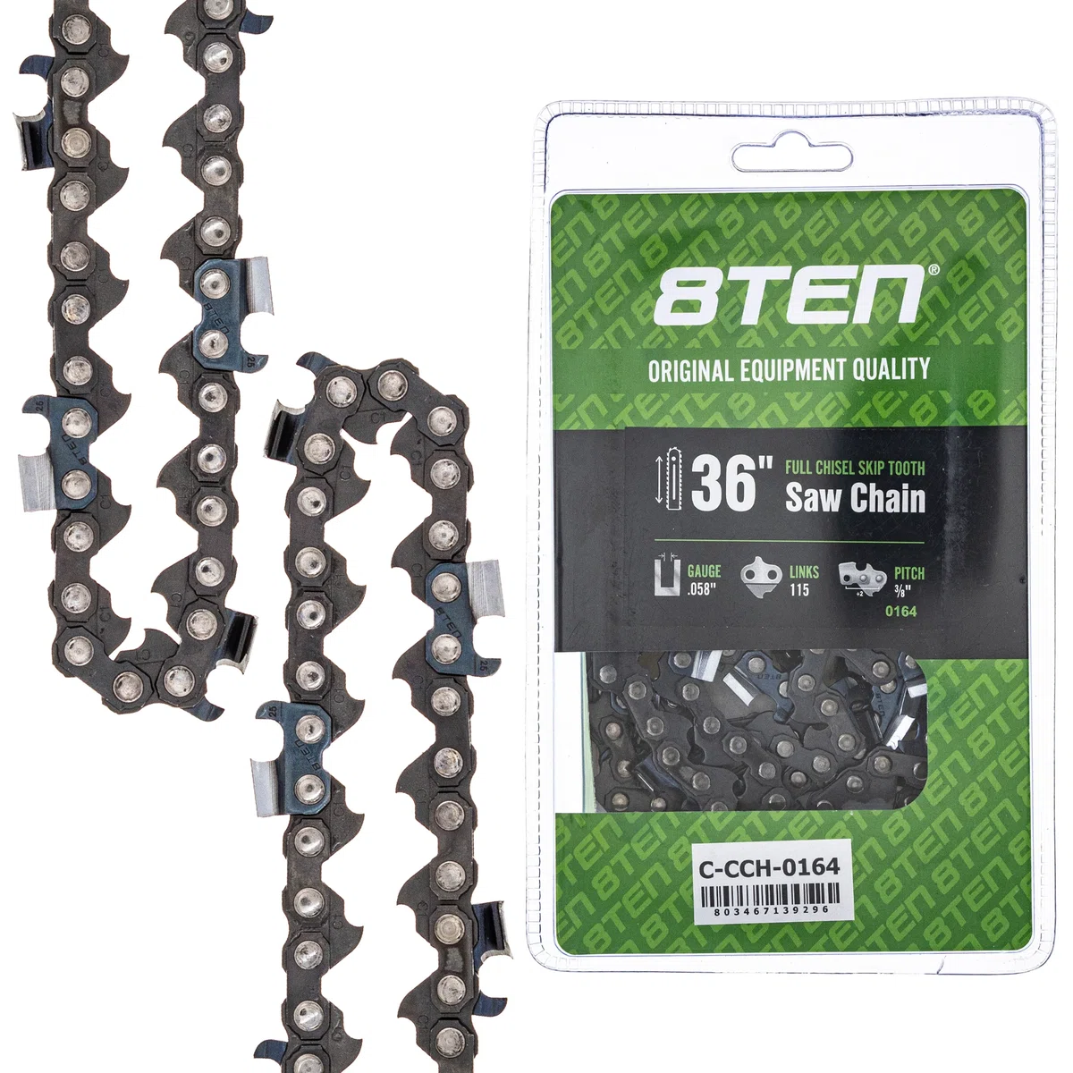Chainsaw Chain 36 Inch .058 3/8 115DL For Husqvarna 501842815 73EXL115G 581626915 73EXJ115G