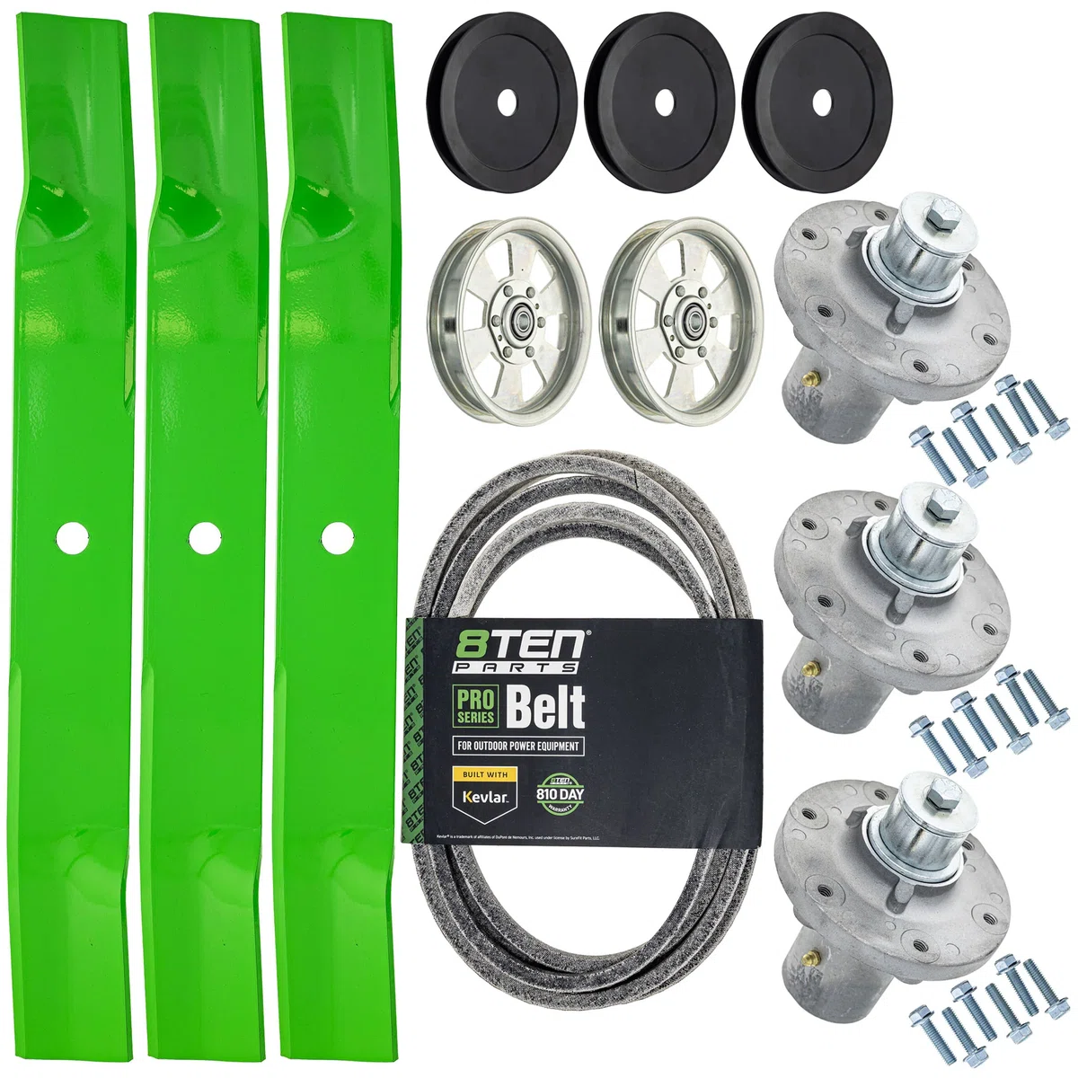 Deck Rebuild Kit Blade Spindle Belt Idler Kit for Simplicity Courier XT