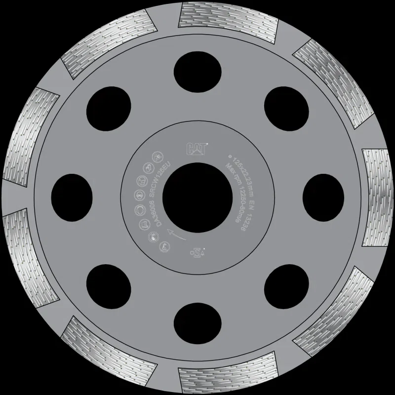 Cat 300 Trade Single Row Diamond Grinder 5/8" 11 Thread 5" - 125mm