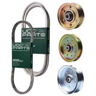 UDC Parts Mower Kit / Belt 754-04060 + Belt 754-0468 + Pulley 756-04224 + Pulley 956-04129 + Pulley GY20629 / Fits Troy-Bilt Bronco