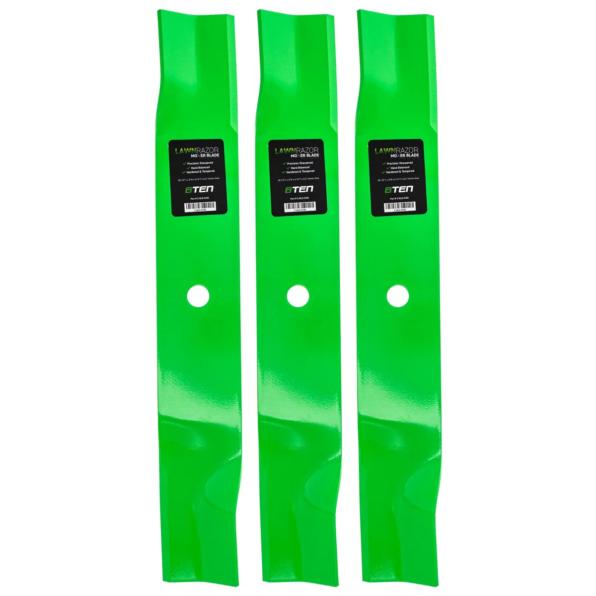 LawnRAZOR Deck Mower Blade Set For Cub Cadet 759-04013 742-3042 742P3042 YS-759-04013 | 3-PACK