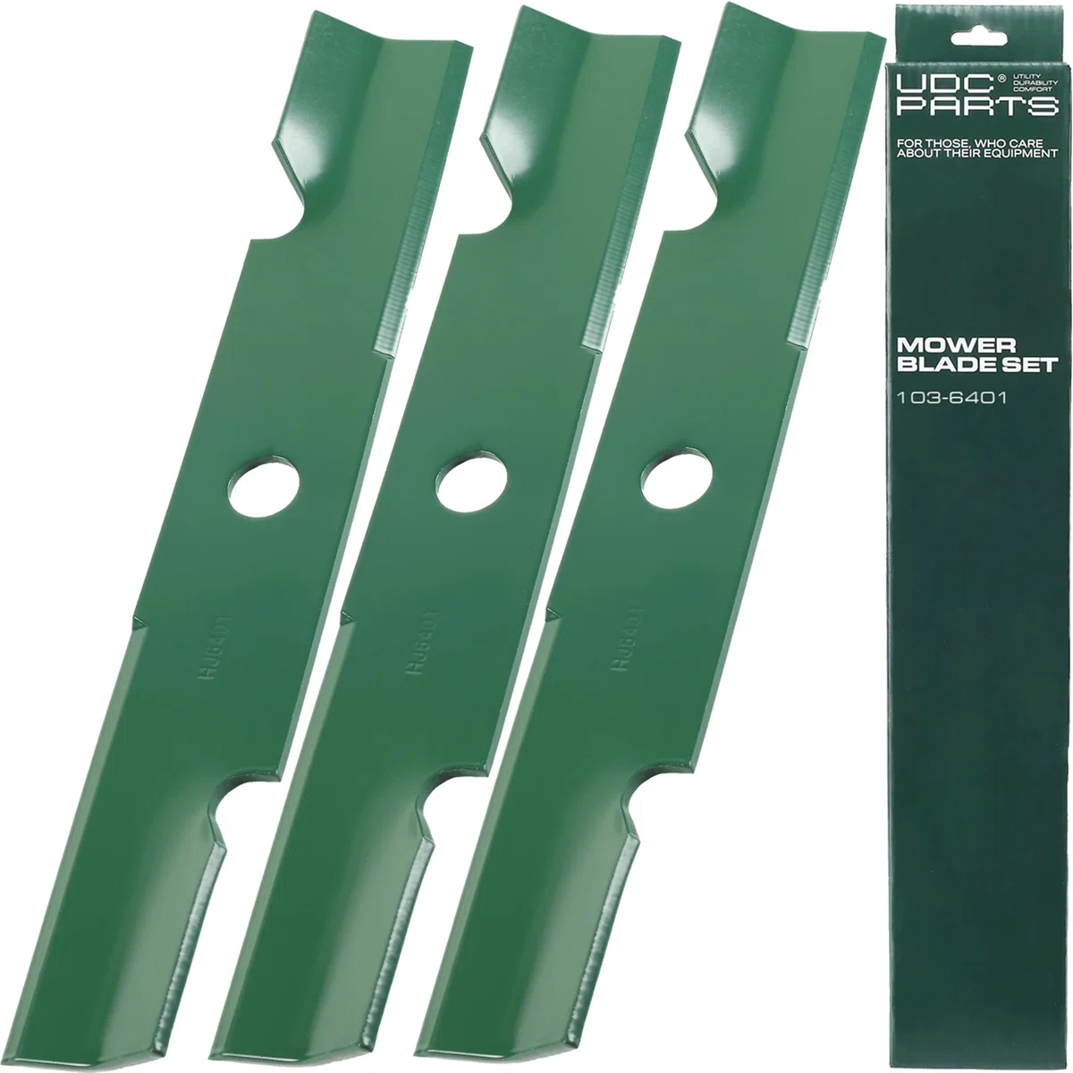 103-6401 Mower Blades Replacement for Exmark 48 Inch 103-6401-S 103-6381-S 103-6381 103-6391-S 103-6391 103-6396 103-6396-S Lazer Z Turf Tracer Quest SP Vantage / High Lift Mulching / 3 Pack