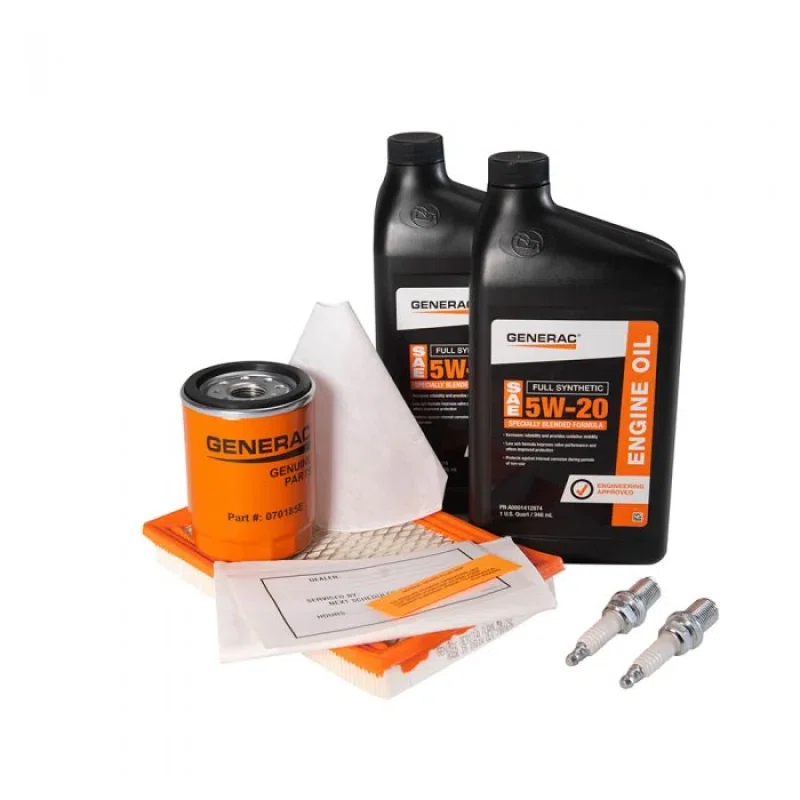 Generac A0002074698 Maintenance Kit with Proprietary 5W-20 Synthetic Oil for 11kW Air-Cooled Generators