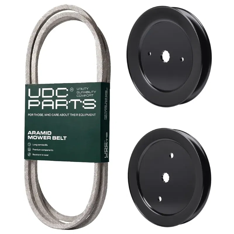UDC Parts Mower Kit / Belt 174883 + Pulley 129861 + Pulley 195945 / Fits Husqvarna YTH1842