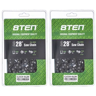 Full Chisel Chainsaw Chain 28 Inch .058 3/8 92DL for McCulloch ProMac 800 2 Pack