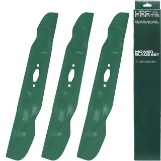 UDC Parts 742-05094 S-Shape Mower Blades Replacement for Cub Cadet 50 Inch ZTS1 ZTS2 742P05094 Craftsman CMXGZAM110193 Z5600 Z5650 Troy Bilt 742P05512 490-110-Y193 ZT1-50/3 Pack High Lift
