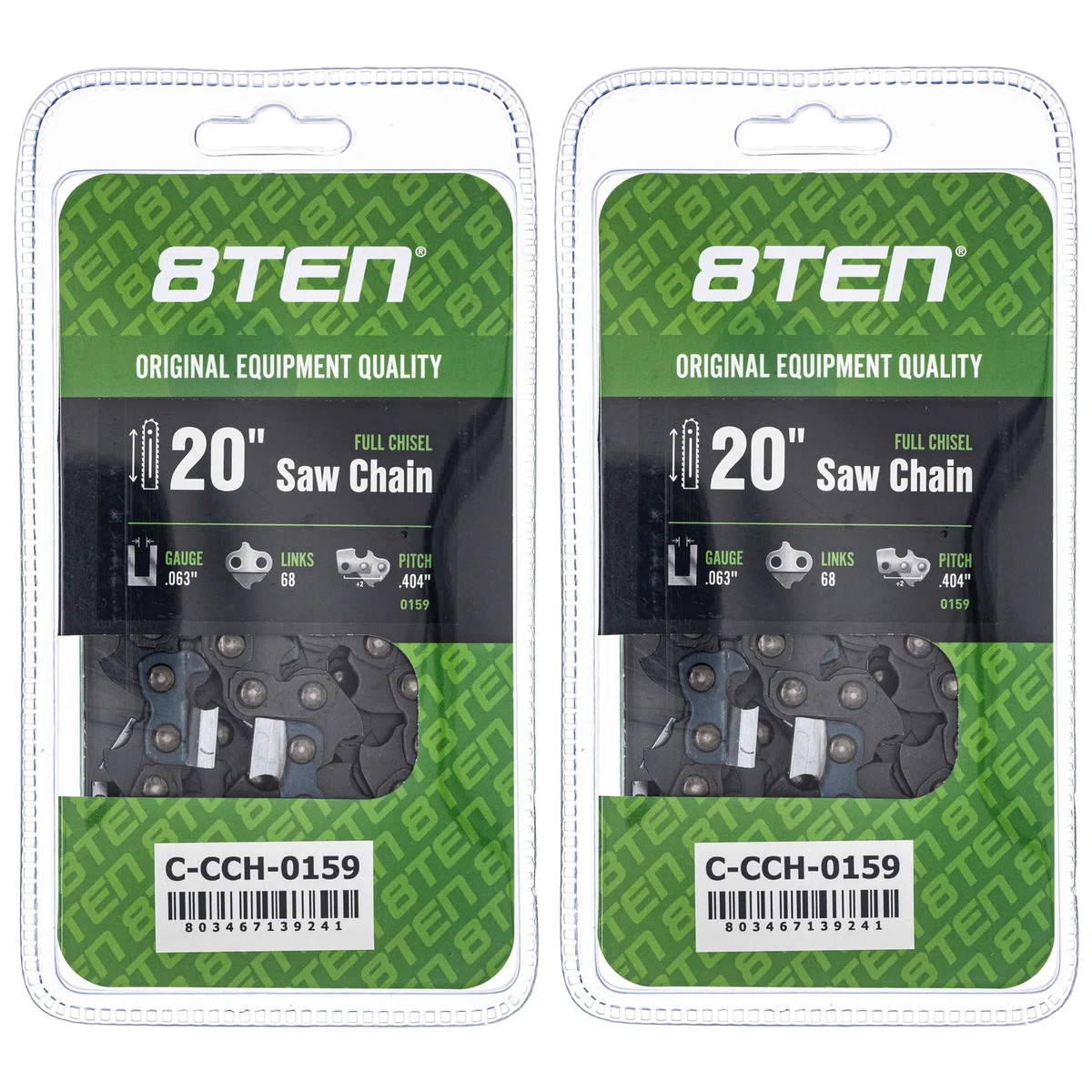 Chainsaw Chain 20 Inch .063 .404 68DL For Stihl Solo Makita 39460050068 | 2-PACK