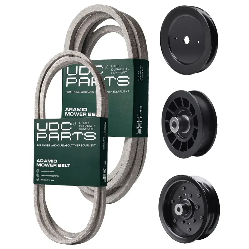 UDC Parts Mower Kit / Belt 130969 + Belt 196103 + Pulley 129861 + Pulley 532196106 + Pulley 532194327 / Fits Statesman SOGT26H54