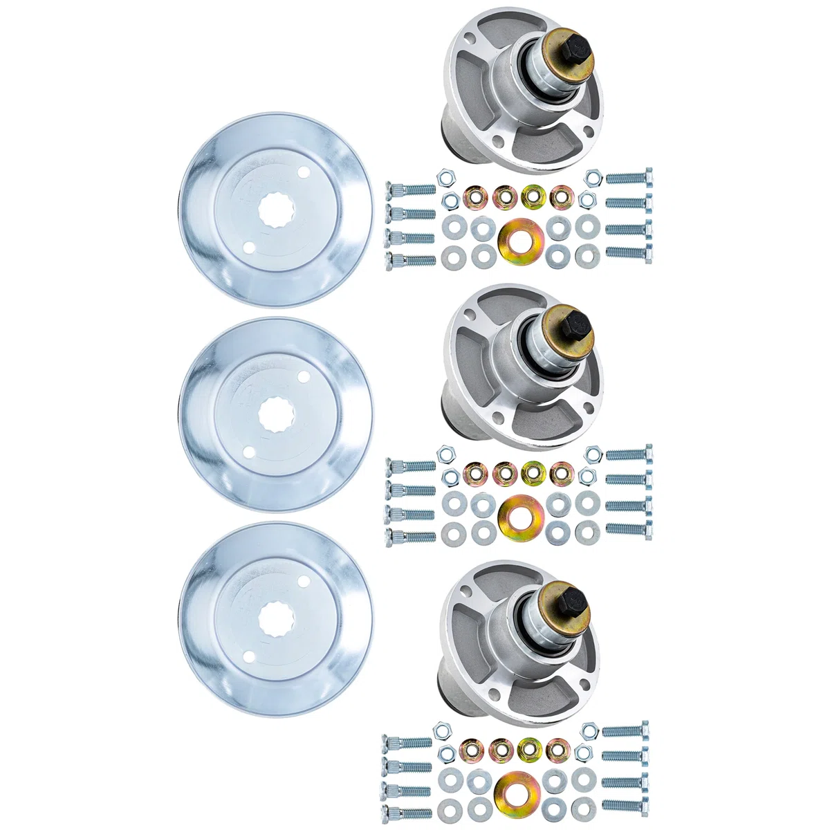 Spindle Kit for Hustler Raptor SD EX 48 54-Inch Deck 607418 604665 3 Pack