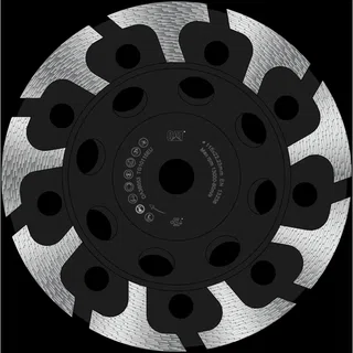 Cat 800 Expert T Shape Segmented Brazed 80 / 100 Mesh Grit Diamond 5/8" 11 Thread Grinder 4 1/2" - 115mm