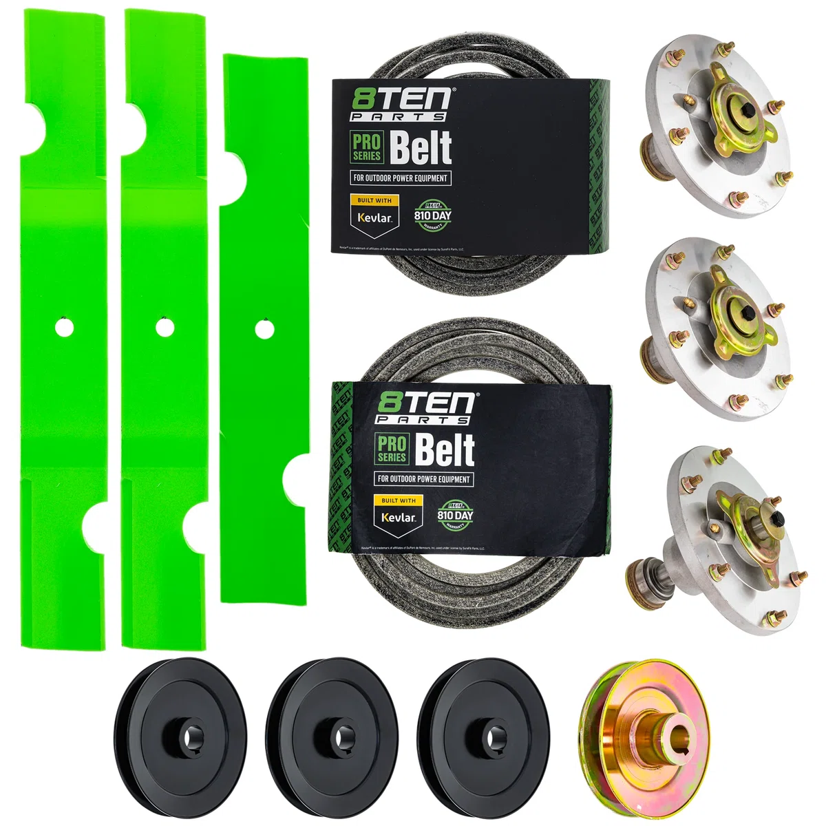 Blade Spindle Belt Kit for Grasshopper m148 218 48-Inch 320239 320234