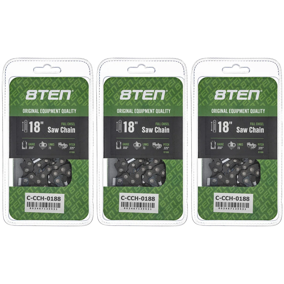 Chainsaw Chain 18 Inch .050 .325 73DL For Solo Homelite H73 H2273 23RM373E 20BPX073 | 3-PACK