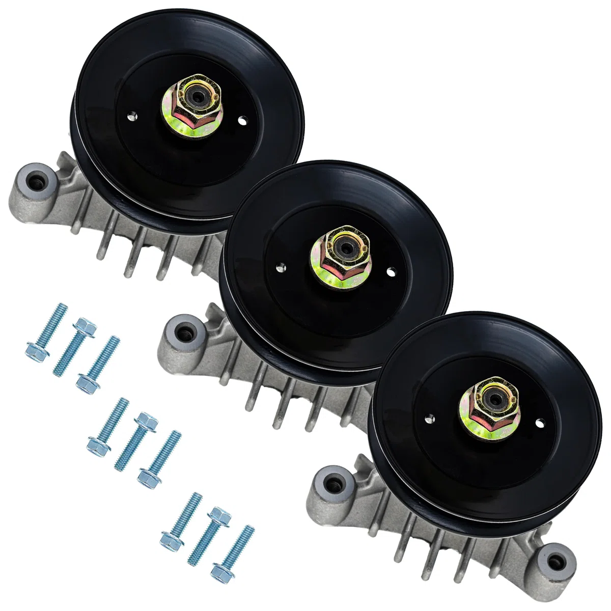 Deck Spindle Set For Wizard Husqvarna AYP | 3-PACK