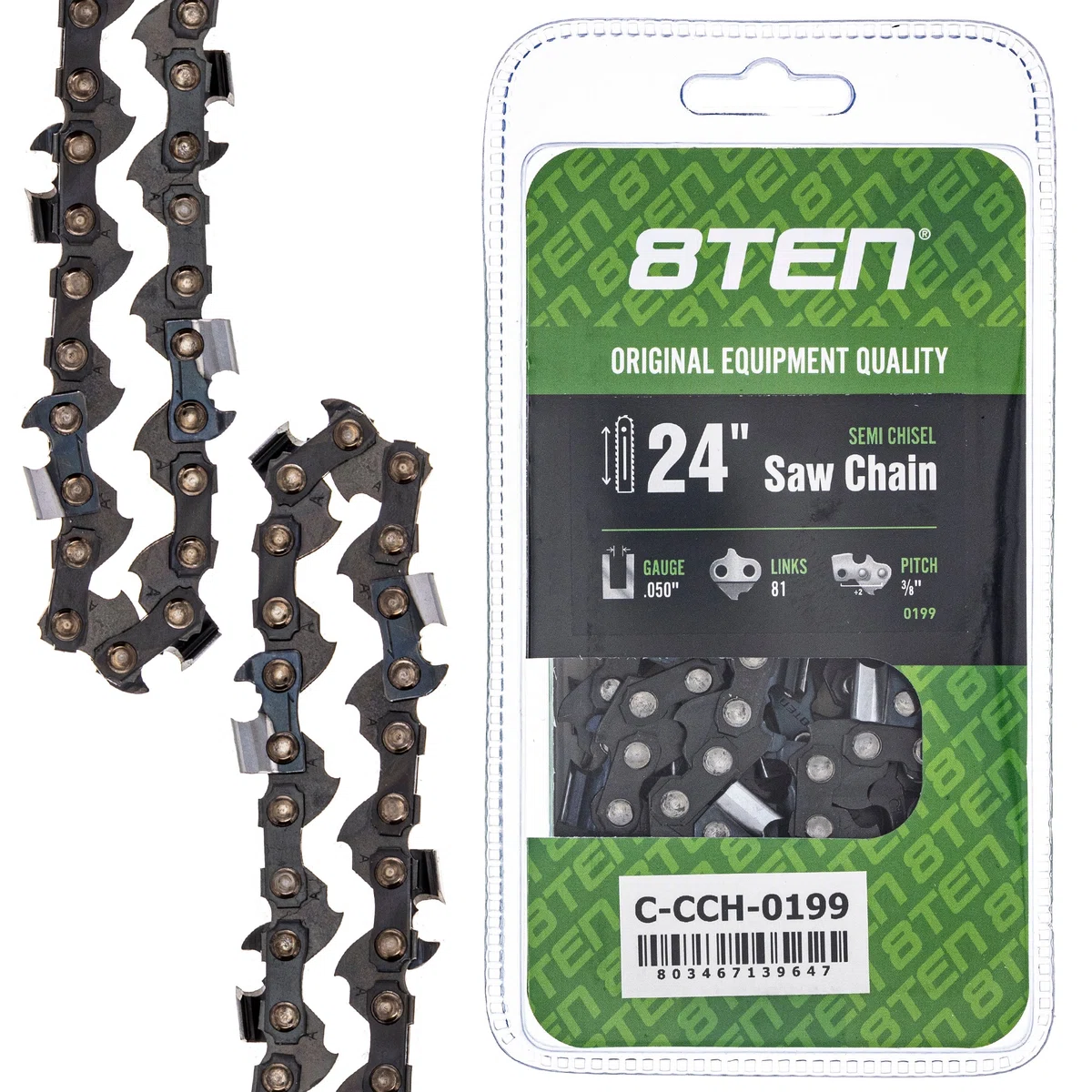 Chainsaw Chain 24 Inch .050 3/8 81DL For Homelite Echo Tanaka 72LPX081G 72LGX081G 72LPX81CQ