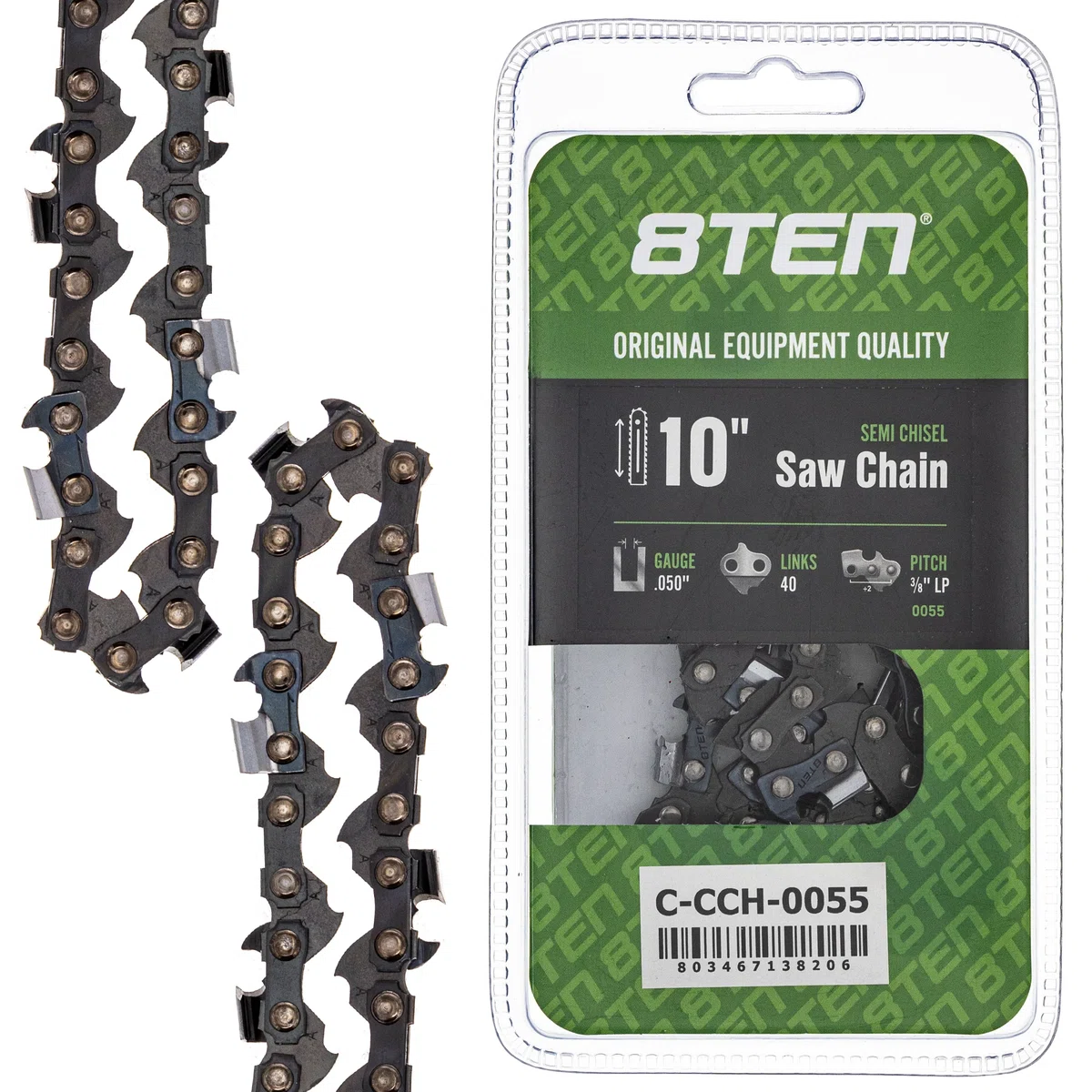 Chainsaw Chain 10 Inch .050 3/8 LP 40DL For Echo Western Auto Remington 91PX040G 63PM340E H3740