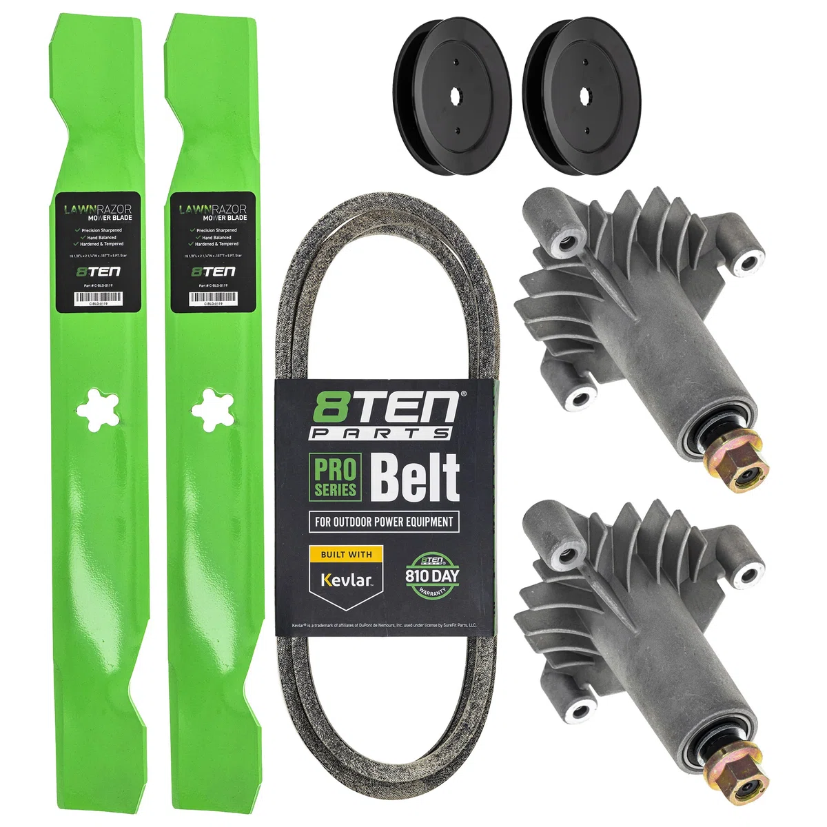 Blade Spindle Belt Pulley Deck Kit For Winston Pro MK1010013