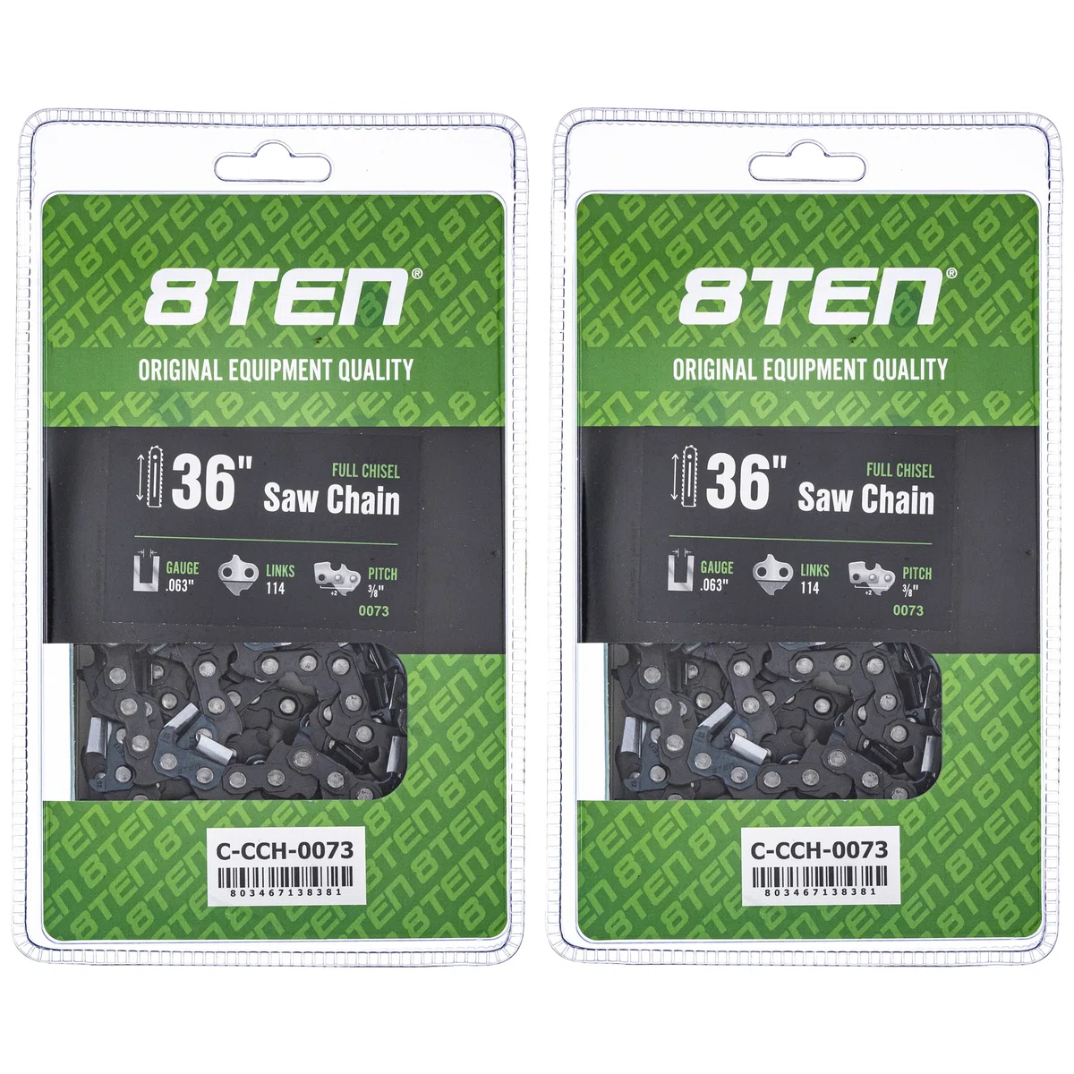 Chainsaw Chain 36 Inch .063 3/8 114DL For Stihl Solo Homelite 75RD114G 75EXJ114G H50S114 75EXJ114 | 2-PACK