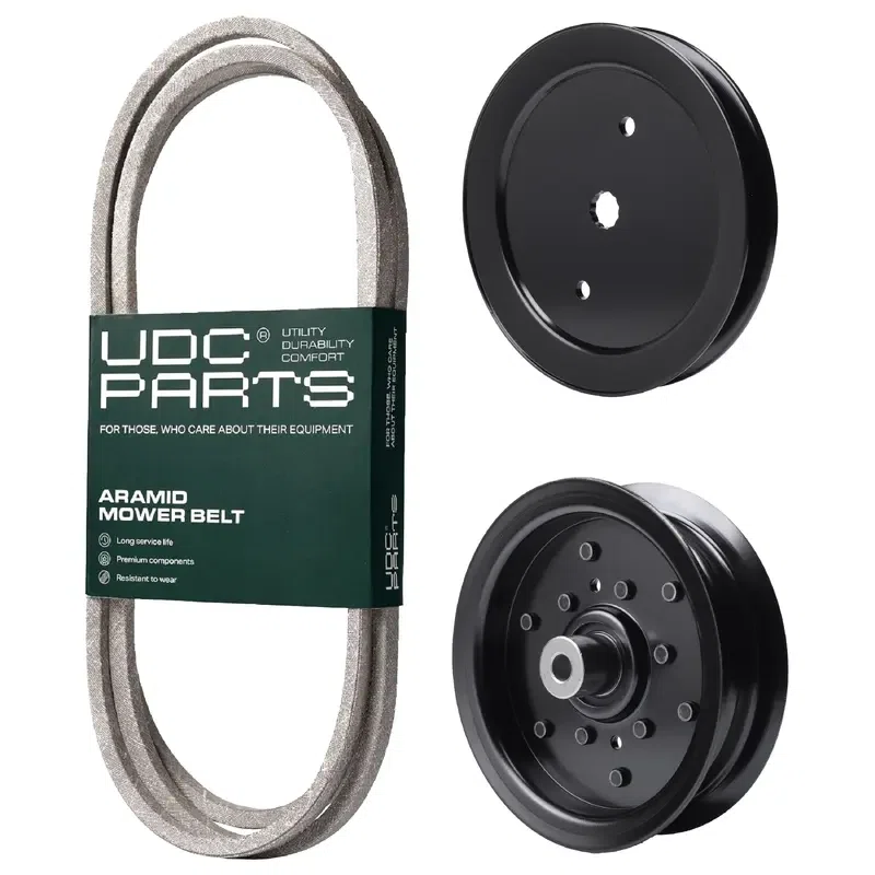 UDC Parts Mower Kit / Belt 130969 + Pulley 195945 + Pulley 532196106 / Fits Partner P125107H P145107HP P185107H P185117H