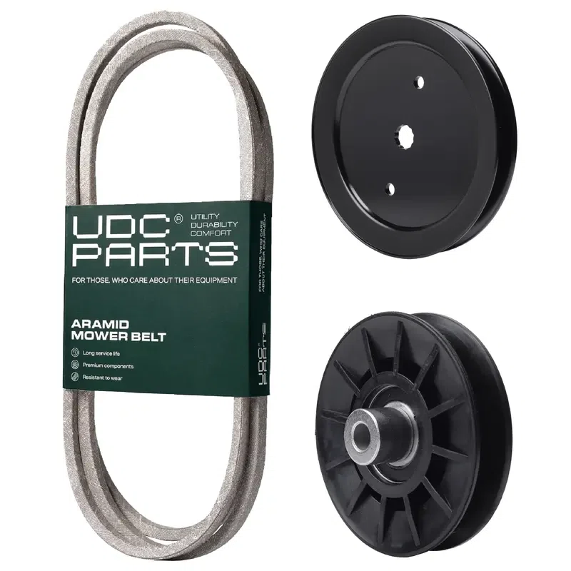 UDC Parts Mower Kit / Belt 405143 + Pulley 195945 + Pulley 532194326 / Fits RedMax YT1846 YT2246