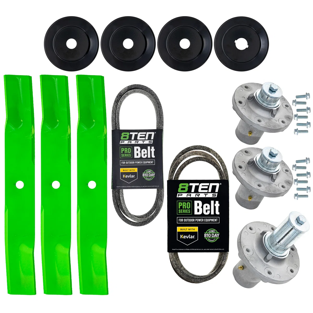 Blade Spindle Belt Kit for Scag Cheetah II 61-Inch Deck 482881 461663