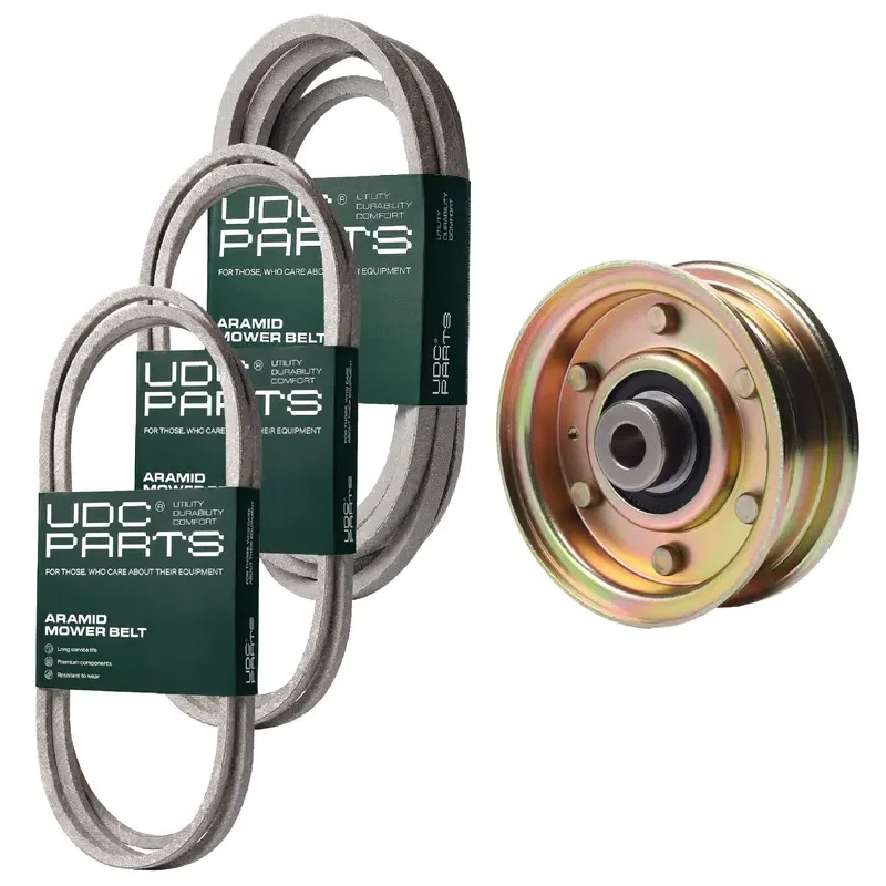 UDC Parts Mower Kit / Belt 754-04033 + Belt 754-04062 + Belt 754-04249 + Pulley 756-04224 / Fits Yard-Man LT-46