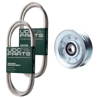 UDC Parts Mower Kit / Belt GX20006 + Belt GX20072 + Pulley GY22172 / Fits John Deere X120 X125 X126 X145
