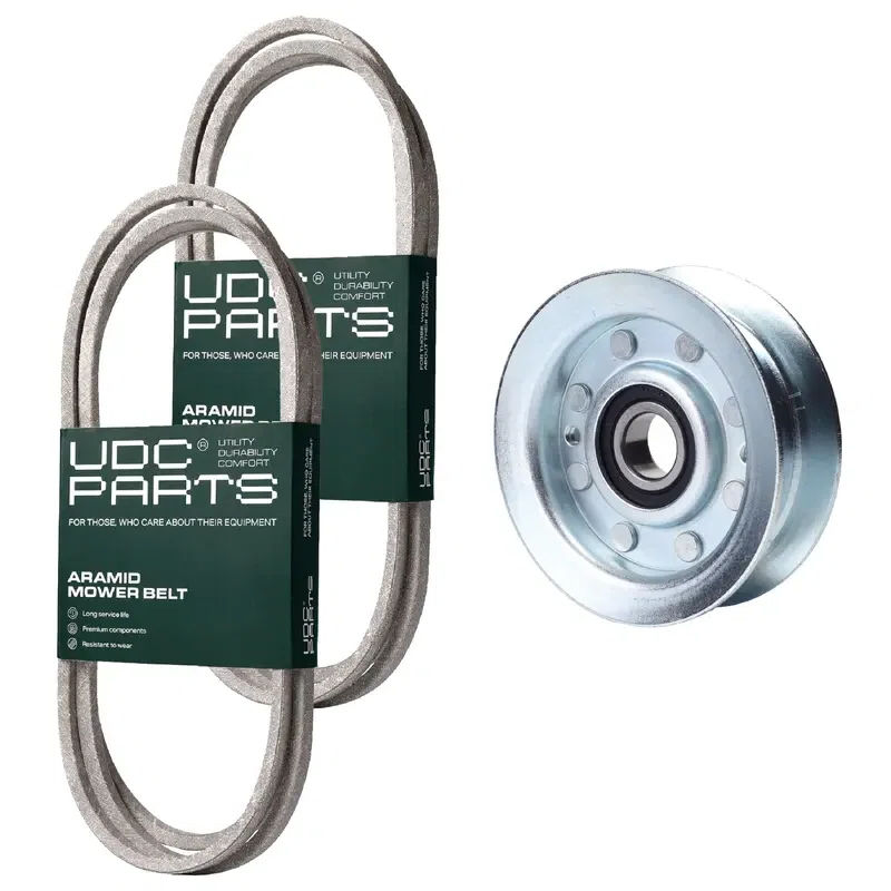 UDC Parts Mower Kit / Belt GX20006 + Belt GX20072 + Pulley GY22172 / Fits John Deere X120 X125 X126 X145