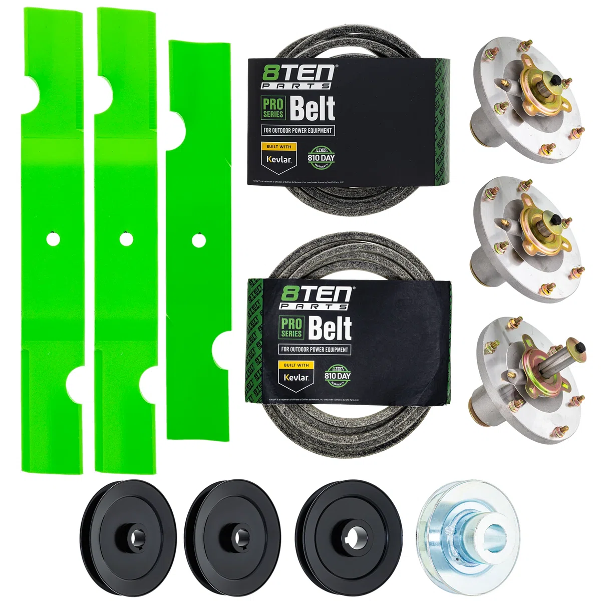 Blade Spindle Belt Kit for Grasshopper 227 225 48-Inch 320239 320234 623763