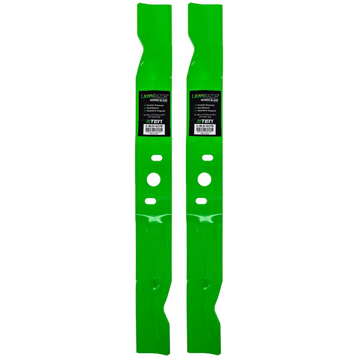 LawnRAZOR Notched High Lift Blade For Husqvarna 580921201 | 2-PACK