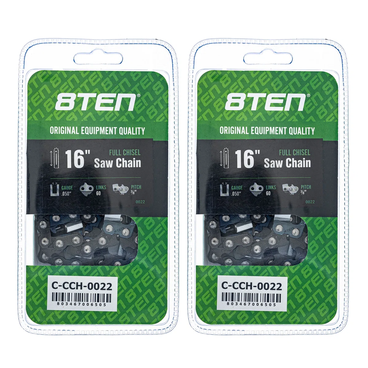 Chainsaw Chain 16 Inch .050 3/8 60DL For Stihl Solo Homelite 501842660 608100029 591129960 | 2-PACK