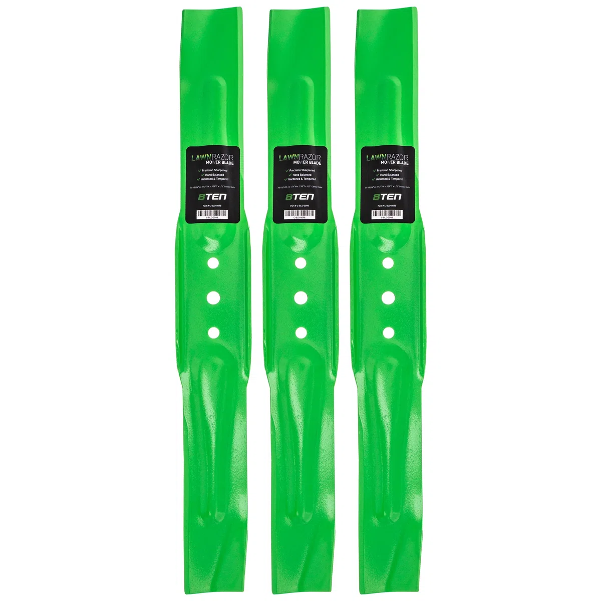 LawnRAZOR High Lift Blade For Toro Hayter 91-2256-03 14-9419 14-1659 75-9420 91-2256 2746564 | 3-PACK