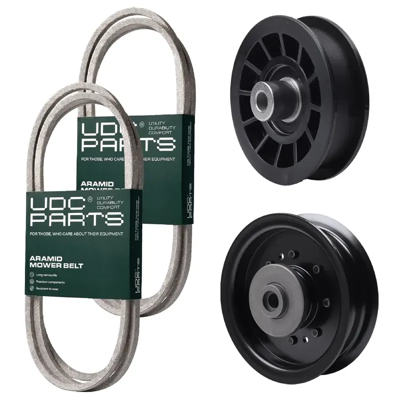 UDC Parts Mower Kit / Belt 140218 + Belt 405143 + Pulley 532196104 + Pulley 532194327 / Fits Husqvarna YTH220 Twin