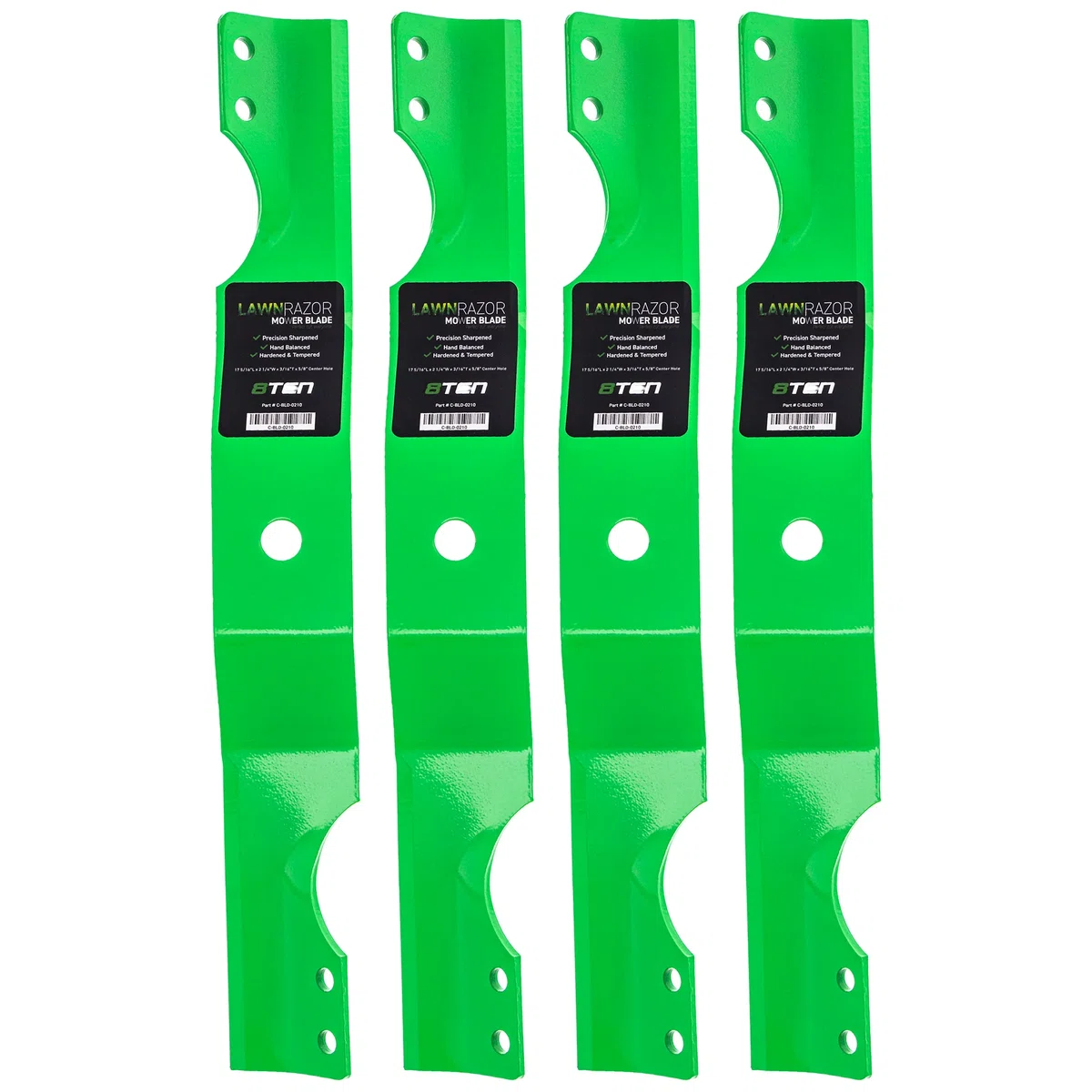 LawnRAZOR Notched Notched Medium Lift Blade For Ariens Gravely 03971900 03746500 | 4-PACK