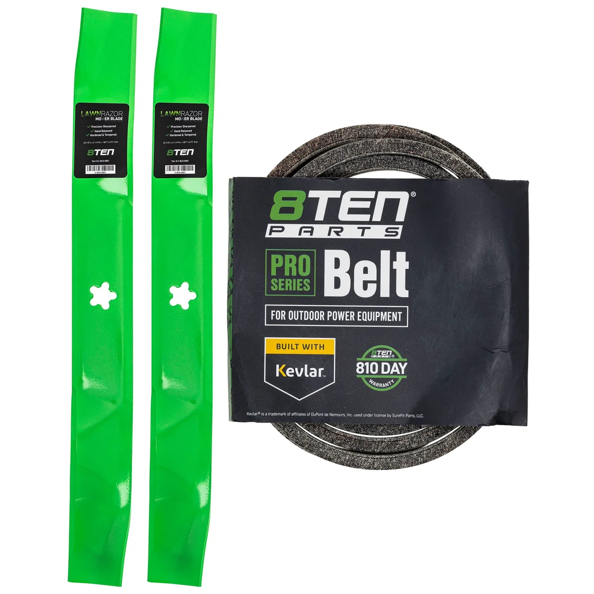 Mower Blades & Deck Belt Kit For Poulan Pro Husqvarna MK1007773