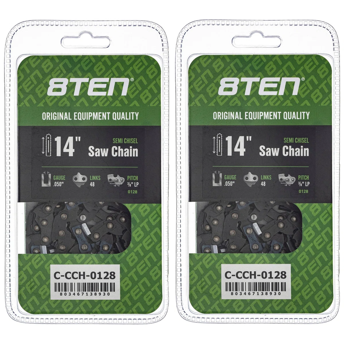 Chainsaw Chain 14 Inch .050 3/8 LP 48DL For Homelite S48 H3748 91PX048 63PM348E | 2-PACK