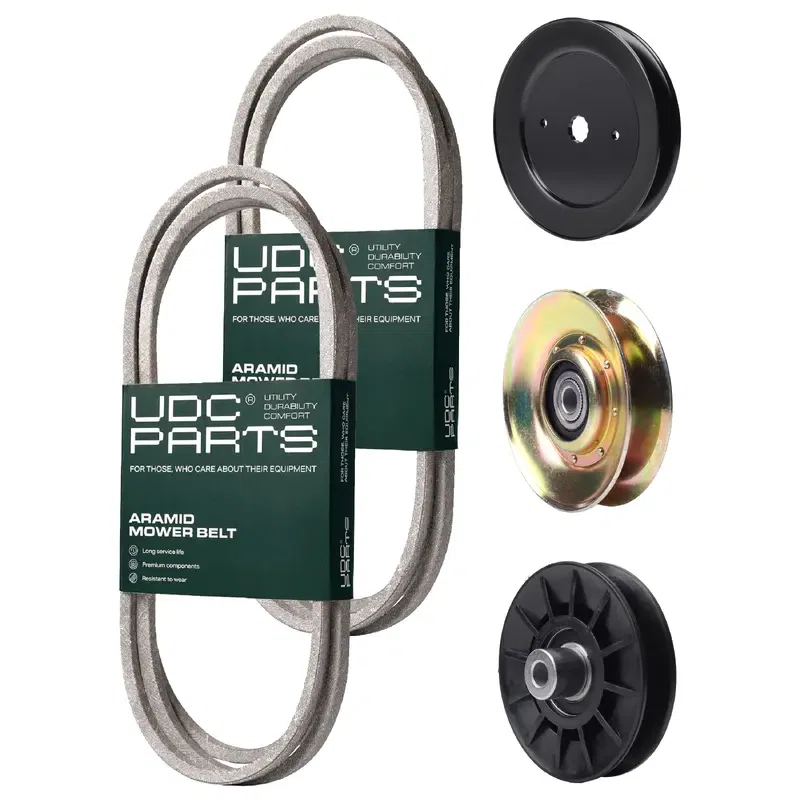 UDC Parts Mower Kit / Belt 532194346 + Belt 138255 + Pulley 127783 + Pulley 129861 + Pulley 532194326 / Fits Husqvarna LT152