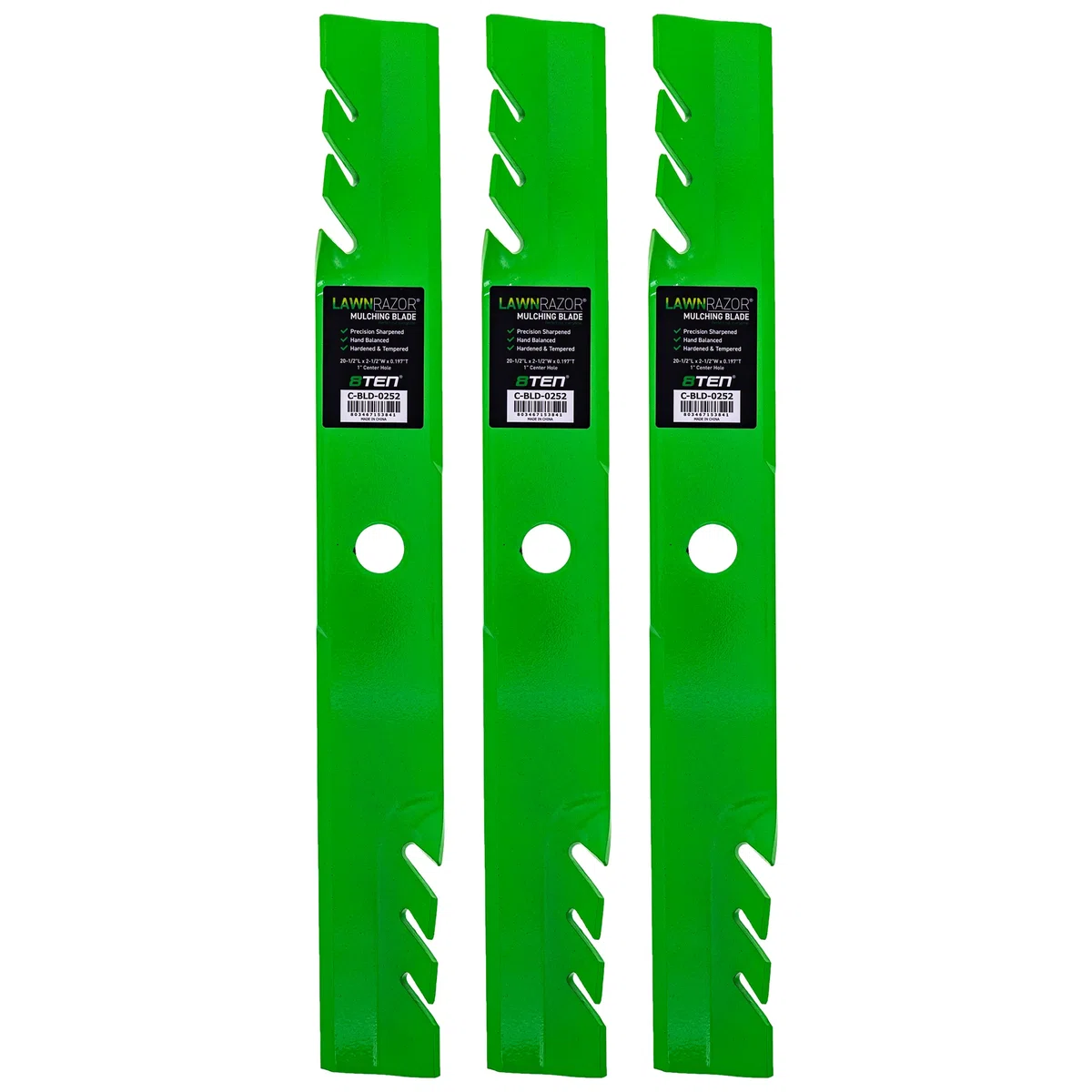 LawnRAZOR Toothed Blade For Exmark 103-6398 116-5174-S 103-6398-S | 3-PACK