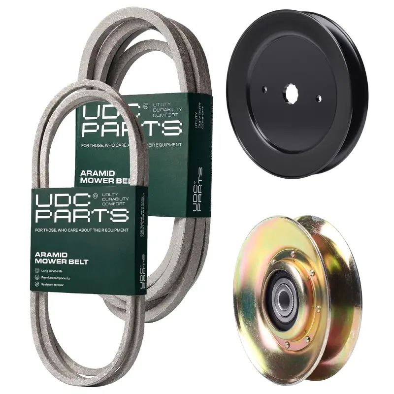 UDC Parts Mower Kit / Belt 180808 + Belt 196103 + Pulley 127783 + Pulley 129861 / Fits Husqvarna GTH2548 XP