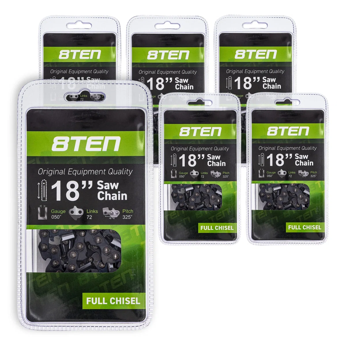 Chainsaw Chain 18 Inch .050 .325 72DL For Echo 501840672 581643672 591095772 20BPX72CQ 501840872 | 6-PACK