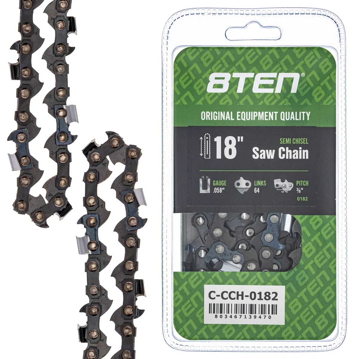 Chainsaw Chain 18 Inch .058 3/8 64DL For Makita H4264 73LPX064G 73EXL064G 35RS364E