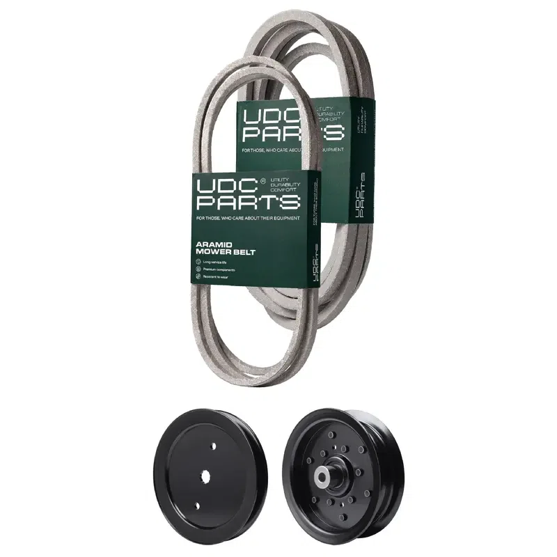 UDC Parts Mower Kit / Belt 197242 + Belt 405143 + Pulley 195945 + Pulley 532196106 / Fits Jonsered LT2223A2 LT2320A2