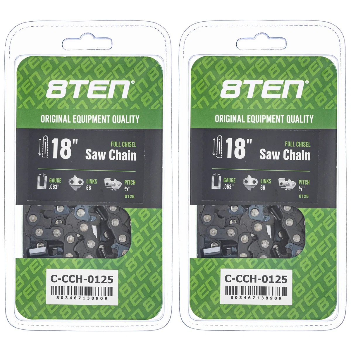 Chainsaw Chain 18 Inch .063 3/8 66DL For Stihl Solo Homelite | 2-PACK