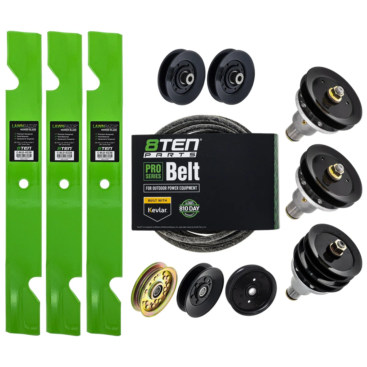 Mower Deck Rebuild Kit for Exmark Turf Ranger 103-8075 103-2530 1-613098 60-Inch