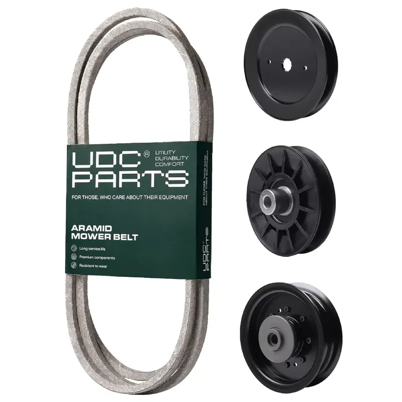 UDC Parts Mower Kit / Belt 140294 + Pulley 532129861 + Pulley 532194326 + Pulley 532196104 / Fits Husqvarna GT52XLS TS352