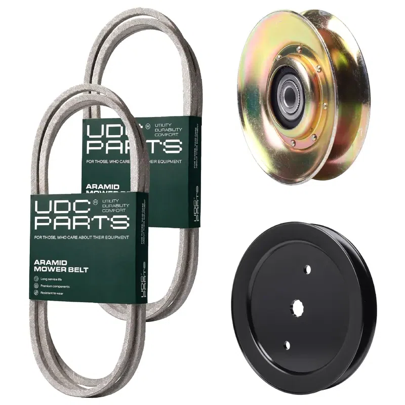 UDC Parts Mower Kit / Belt 138255 + Belt 197253 + Pulley 127783 + Pulley 195945 / Fits Poulan Pro PB19542LT