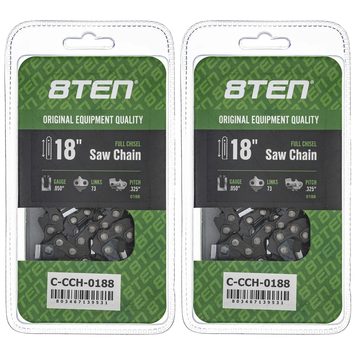 Chainsaw Chain 18 Inch .050 .325 73DL For Solo Homelite H73 H2273 23RM373E 20BPX073 | 2-PACK