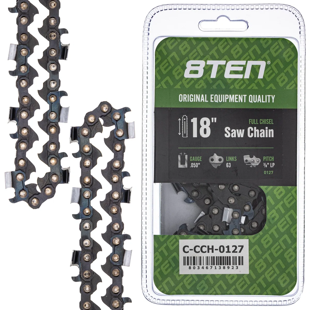 Chainsaw Chain 18 Inch .050 3/8 LP 63DL For Worx Greenworks S63 H3763 63PM363E