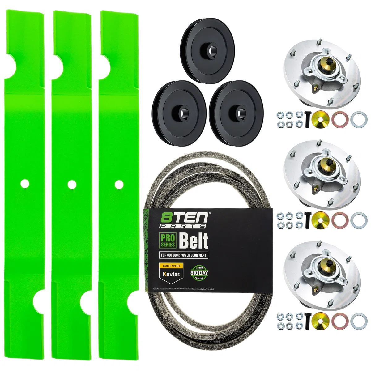 Blade Spindle Belt Kit for Grasshopper So26 61-Inch 320245 623781 382113