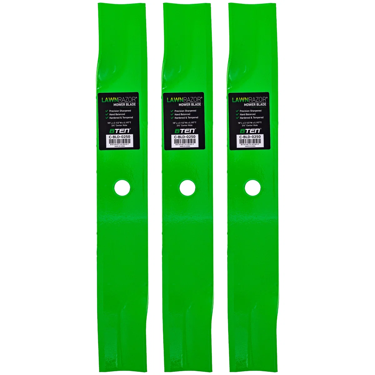 LawnRAZOR High Lift Blade For Cub Cadet 01010168 01010168-0637 | 3-PACK